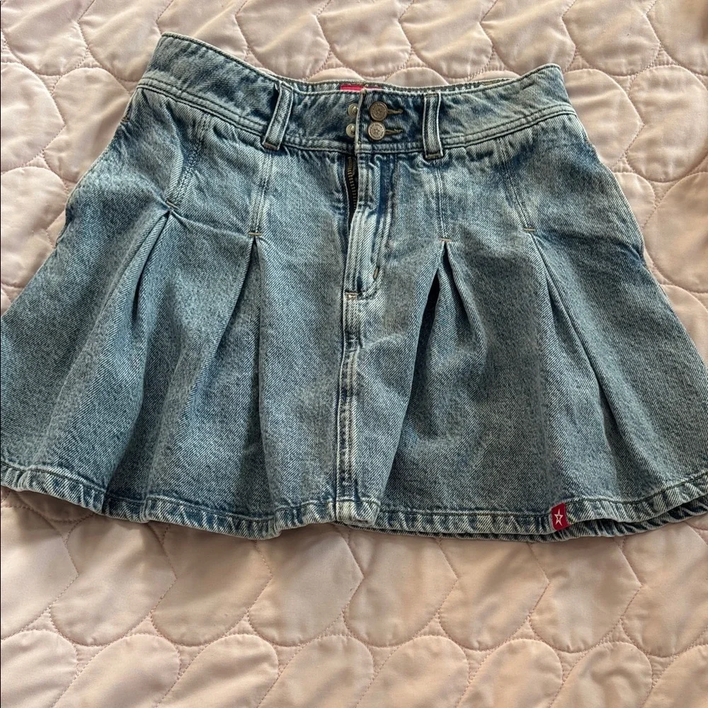GAP Blue Pleated Mini Skirt